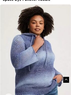 torrid Space Dye Knit V-Neck Sweater